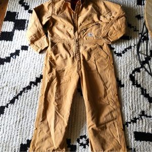 Mens Vintage Carhartt Insulated Quilted Lined Coveralls 44 Regular